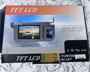 TFT LCD Color Monitor Sun Visor Set