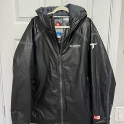Columbia Omni Heat Titanium Winter Jacket Like New Condition Located In Weston