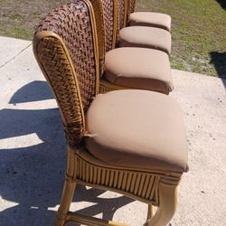 Tommy Bahama Rattan Barstools 
