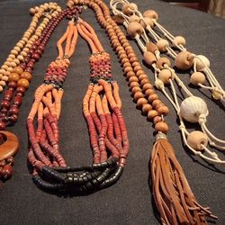 Vintage Natural Materials Necklace Lot