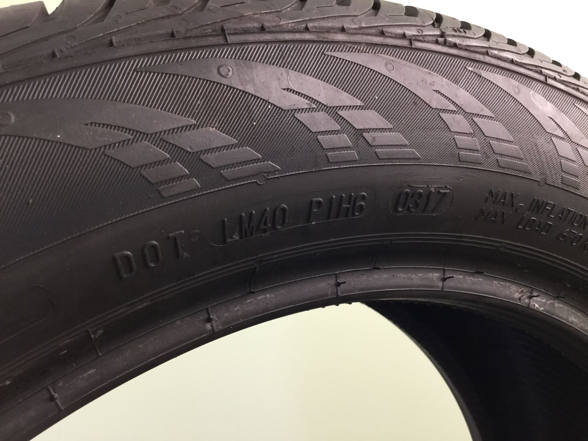 225/50/17 SET OF 2 USED TIRES CONTINENTAL CONTIPROCONTACT P225/50R17