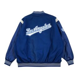 Los Angeles Dodgers Reversible Bomber Jacket 4XL Jeff Hamilton Leather JH Design