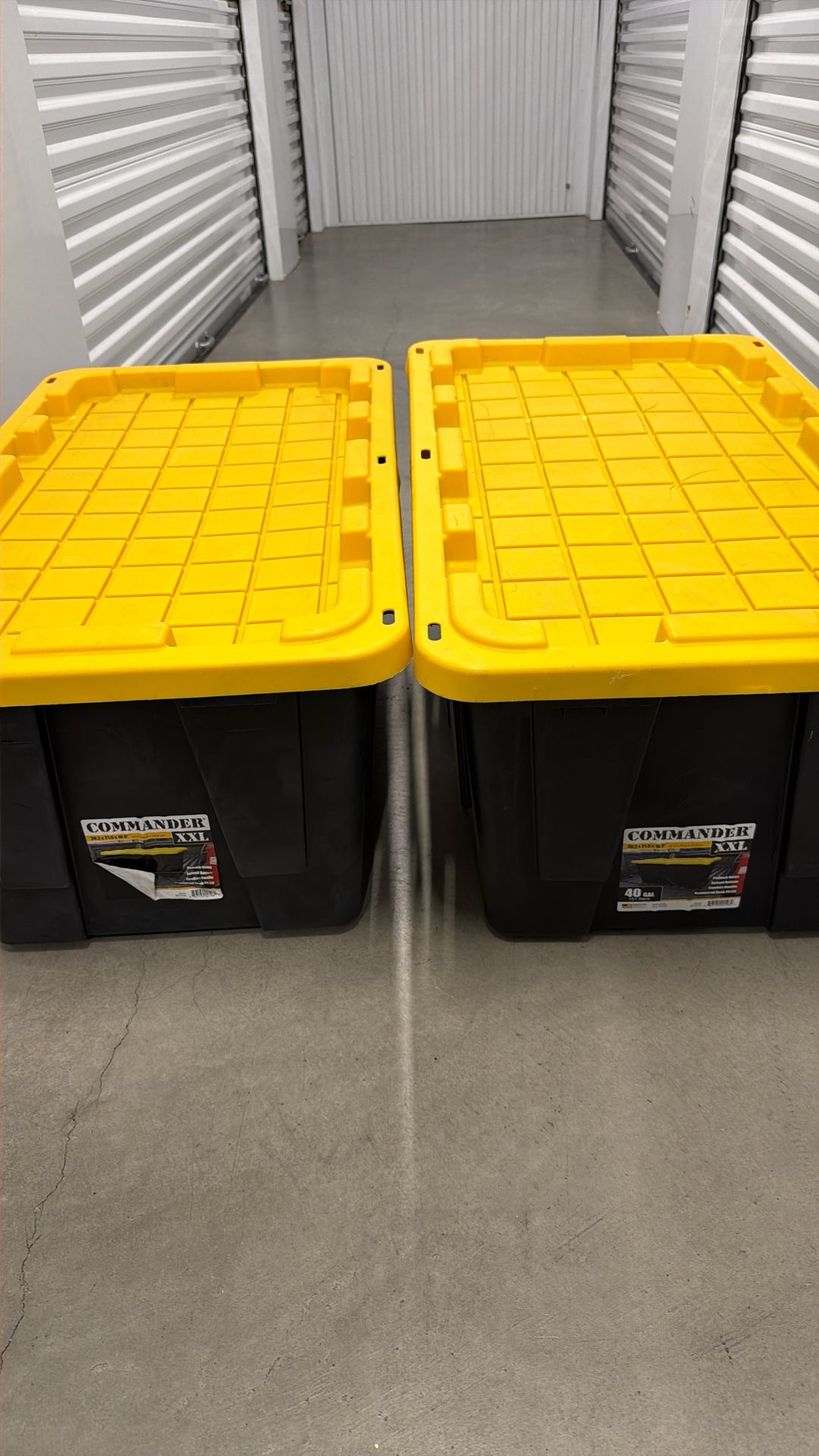 HDX 40gal Storage Totes Bins 2 Box