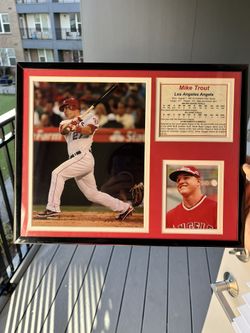 Mike Trout Framed Picture By Legends Never Die