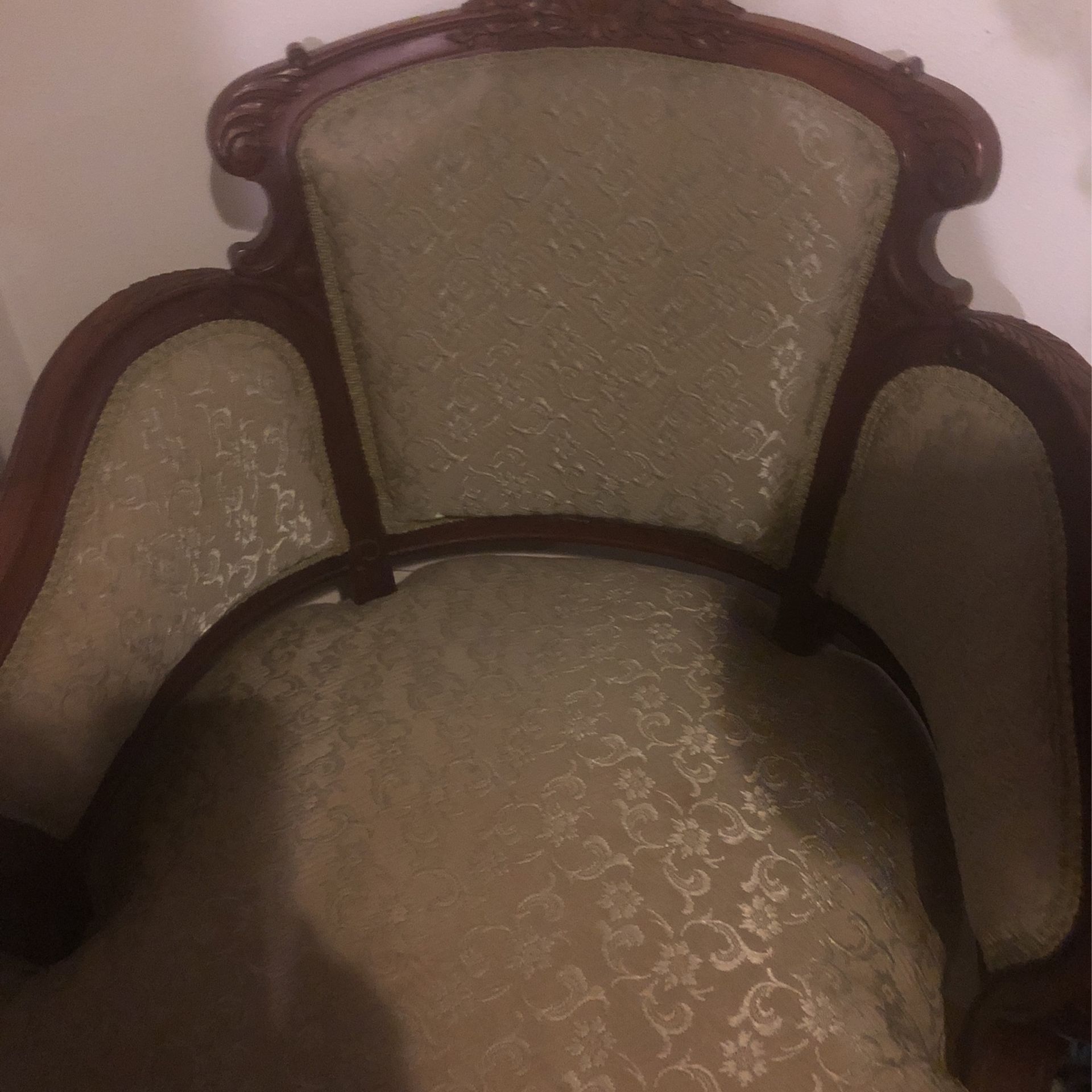Beautiful antique sofa and armchair