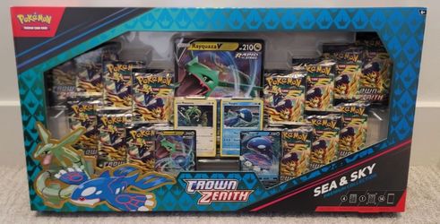 Crown Zenith Sea and Sky Premium Collection Box SEALED 14 Packs