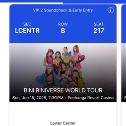 VIP 2 - BINI WORLD TOUR (PECHANGA)