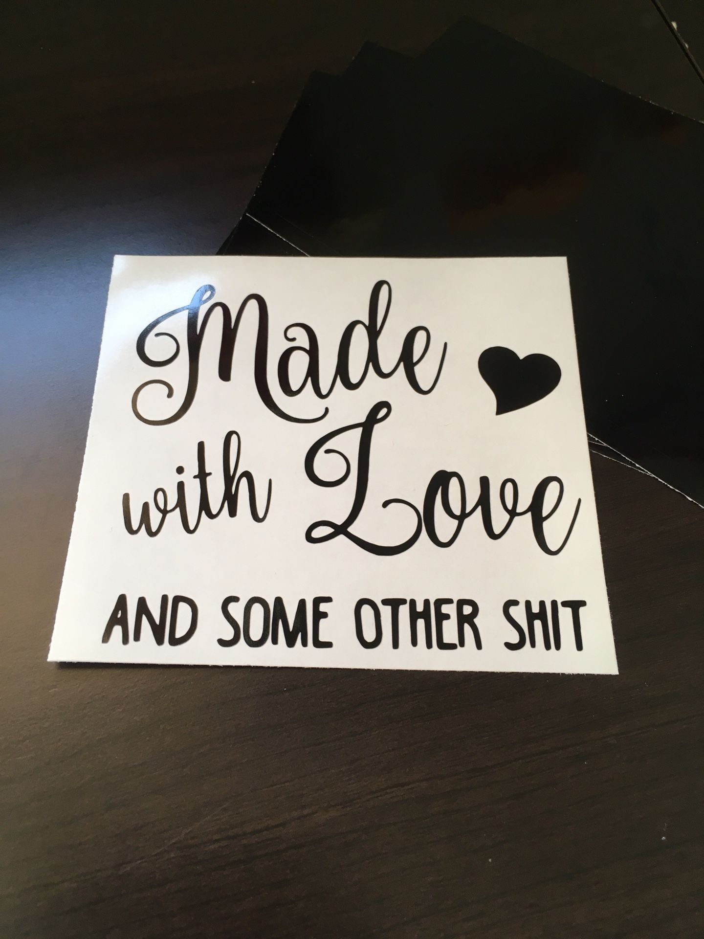 Made with love pressure cooker decal