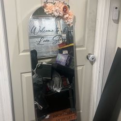Wedding Mirror Welcome Sign