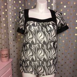 Ann Taylor LOFT Size 12 Semi Sheer Shirt 