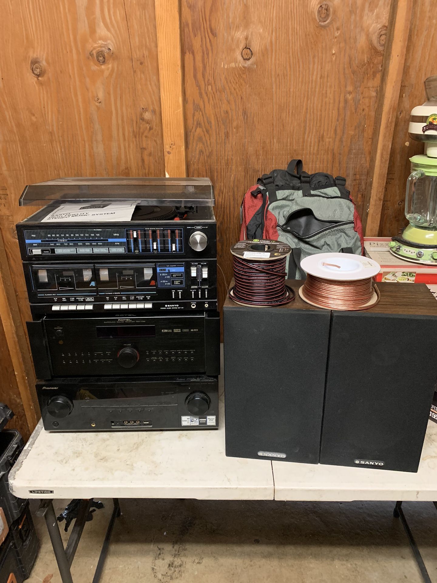 Stereo Receiver Record Player 