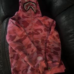 Pink Bathing Ape Jacket Size L 