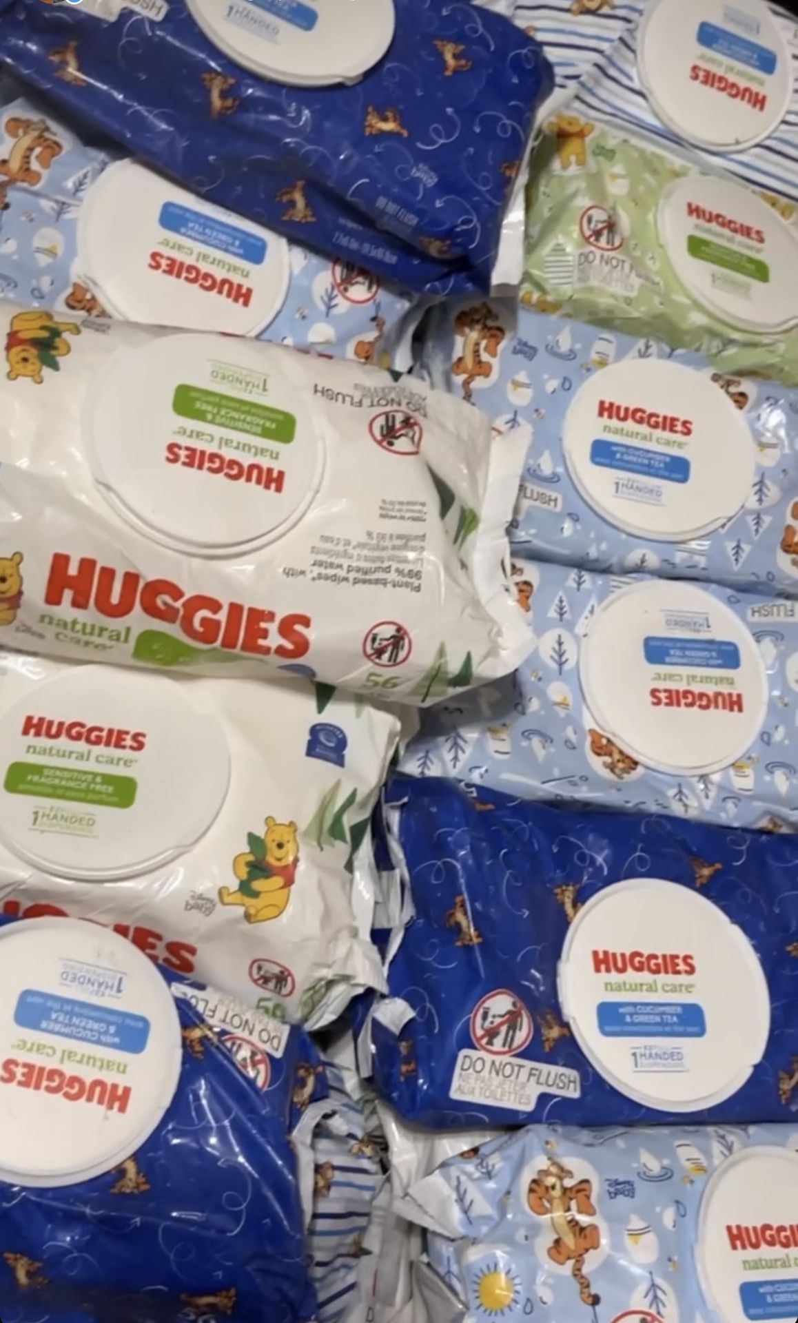 Huggies Wipes. And Pull-ups