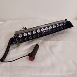 12V White LED Emergency Warning Strobe Light Bar  (PLEASE READ)