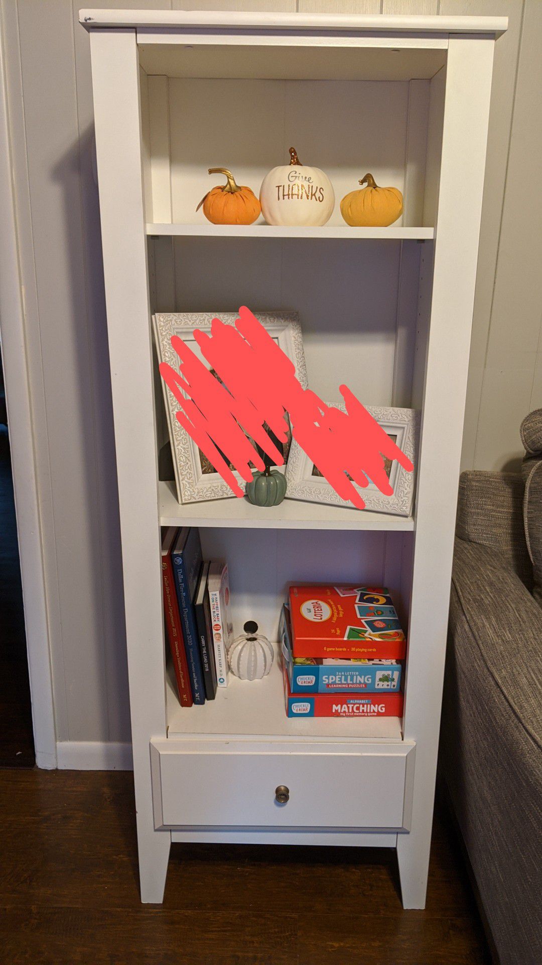 White Bookcase/Shelf