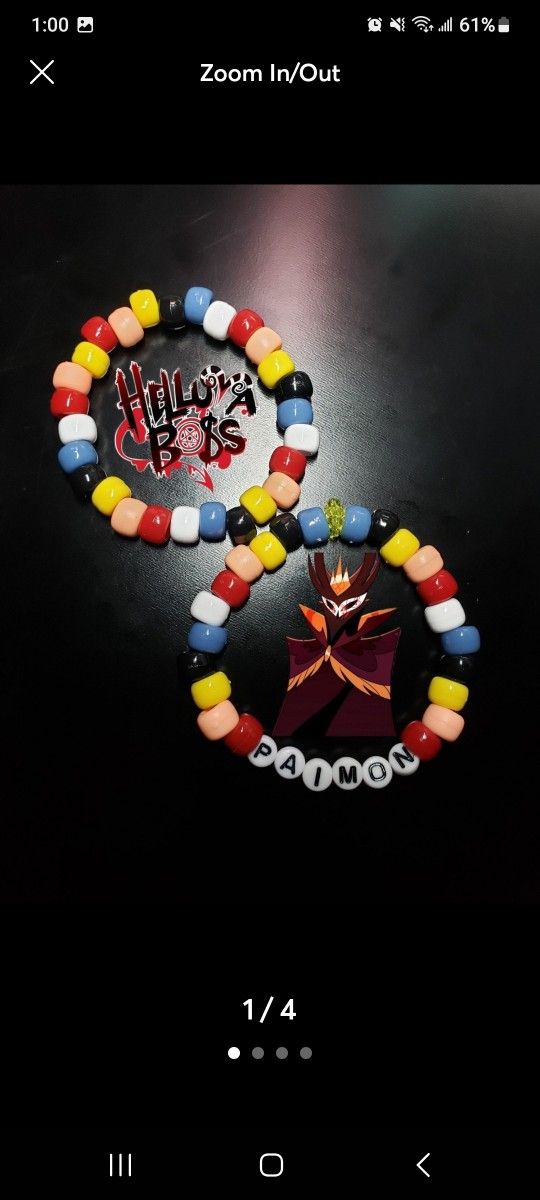 Helluva Boss: Paimon Bracelet Set (Handmade)