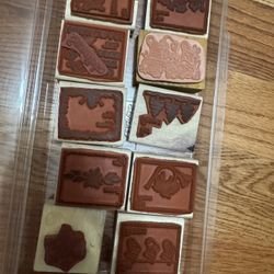 10 Set Stampin’ Up! Wood Mount Christmas Stamp To Christmas Rubber Stamps