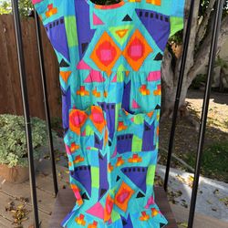 Vintage colorful house dress