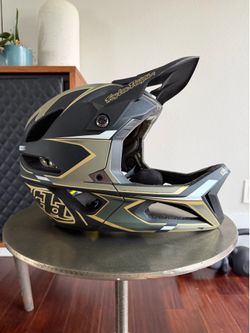 Troy Lee Designs Stage MIPS helmet in Ropo Green/Gold