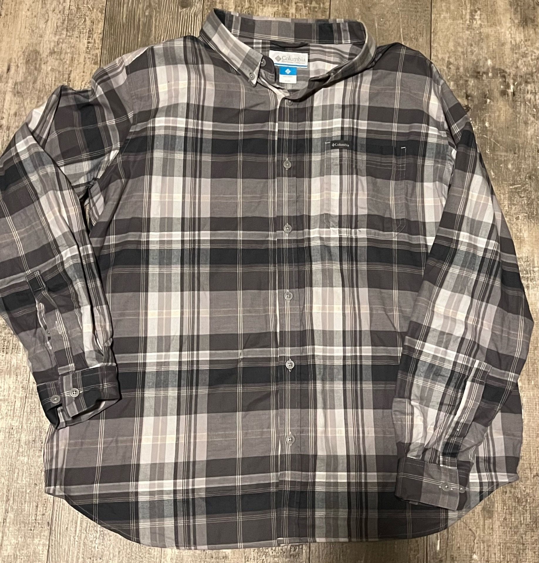 Columbia XXL plaid Flannel Long Sleeve Button Down Shirt