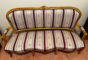 Louis XV-Style Giltwood Sofa - $250