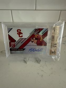 2018 Elite Draft Picks Sam Darnold Primary Colors Auto /25 BGS 9.5