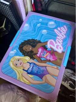 Barbie Beach & Waves Sand and Water Table for Children, Pink Plastic