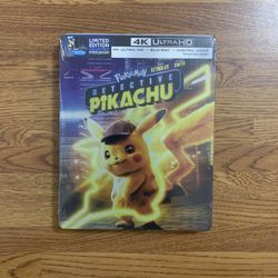POKÉMON Detective Pikachu (Limited Edition) 4K UHD Blu-ray Combo Pack [4K UHD Blu-ray + Blu-ray + Digital Code + Steelbook]