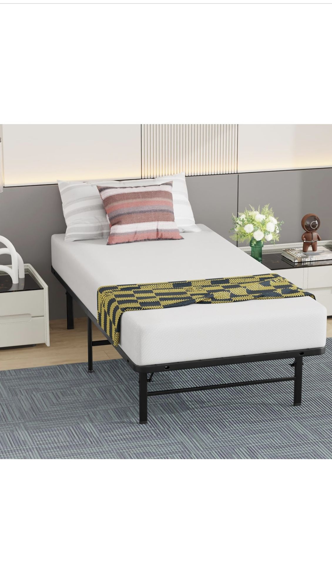 Twin Bed Frame Metal Platform