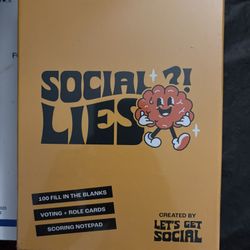 BRAND NEW SEALED Social Lies-Let’s Get Social