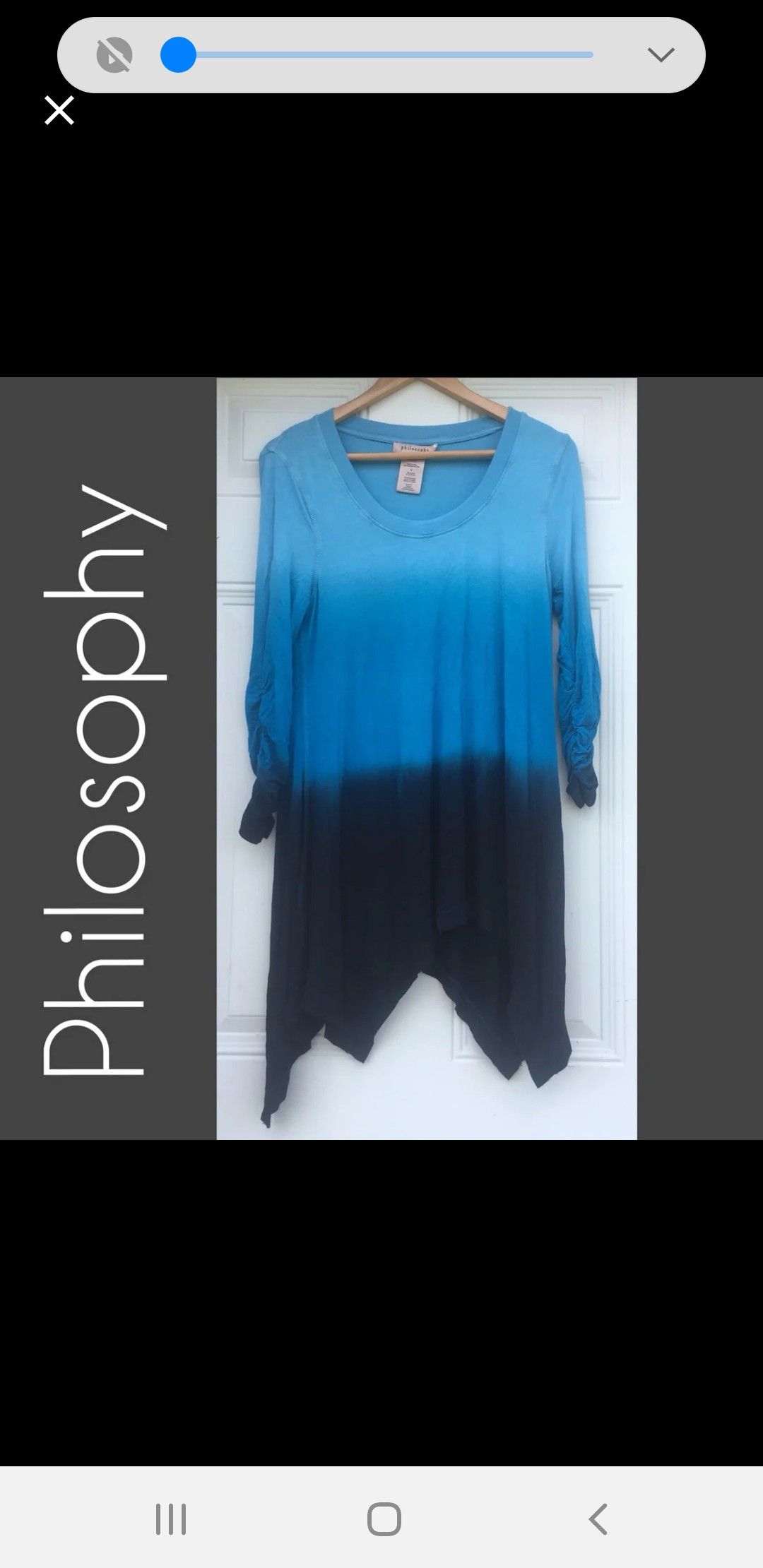 Philosophy tunic (small size)
