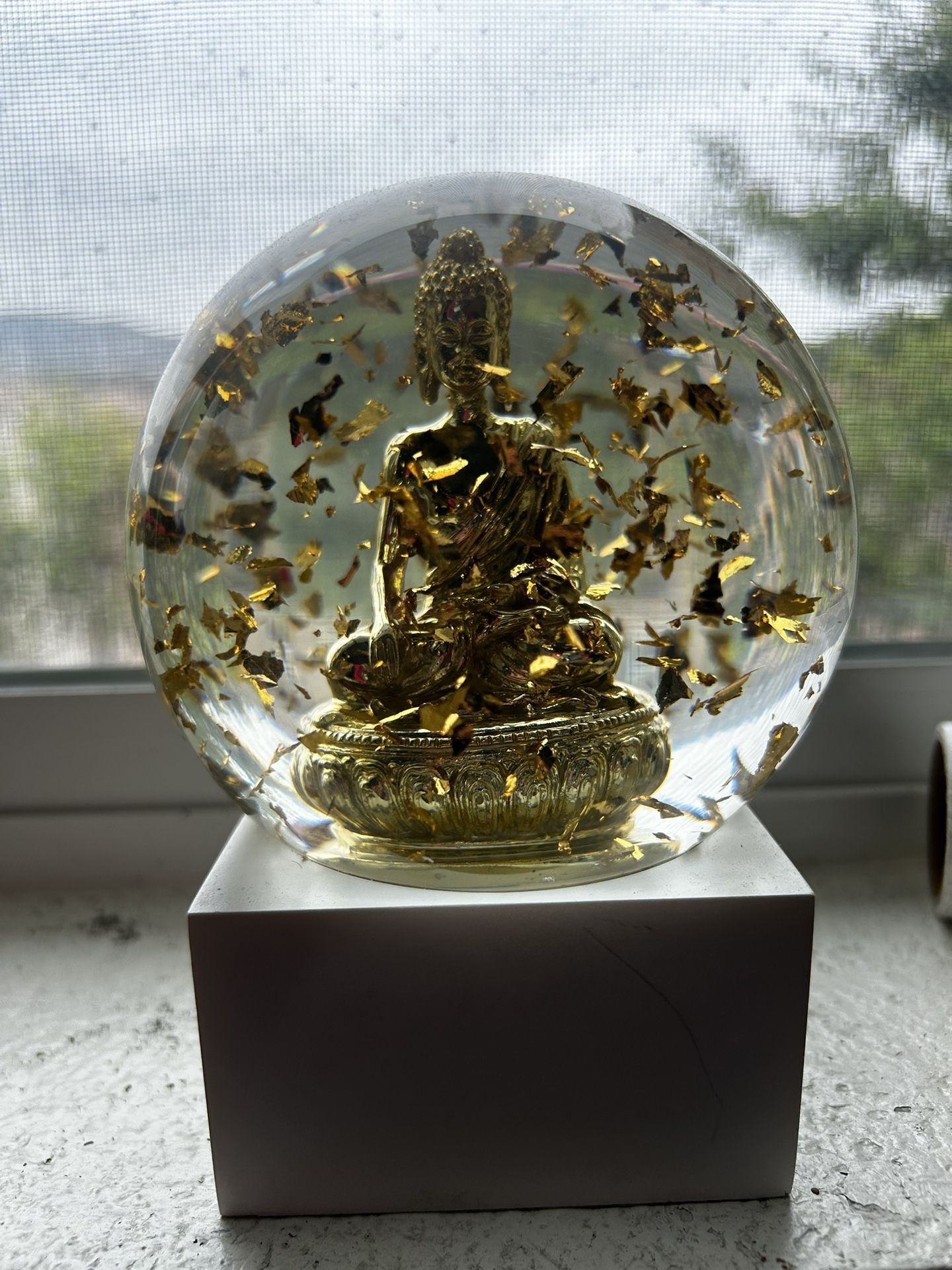 Golden Buddha Globe