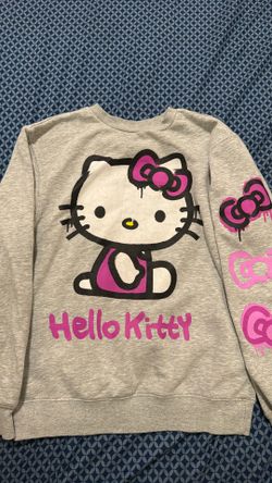 Bioworld Hello Kitty Graffiti Graphic Crewneck Sweatshirt