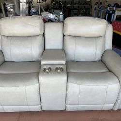 Leather Love Seat