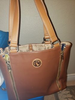 Brown leather purse- Spartina