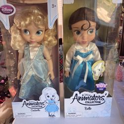 NEW 1st Ed Animators' “Mark Henn” Collection Disney BELLE / 2nd Ed CINDERELLA great Christmas gift!