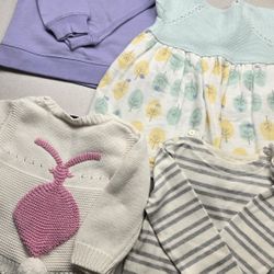 4-Piece Baby Girls Clothing Lot Stella McCartney Ralph Lauren H&M Carter’s 18M-24M
