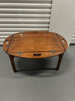 Wooden Butler's Tray Coffee Table