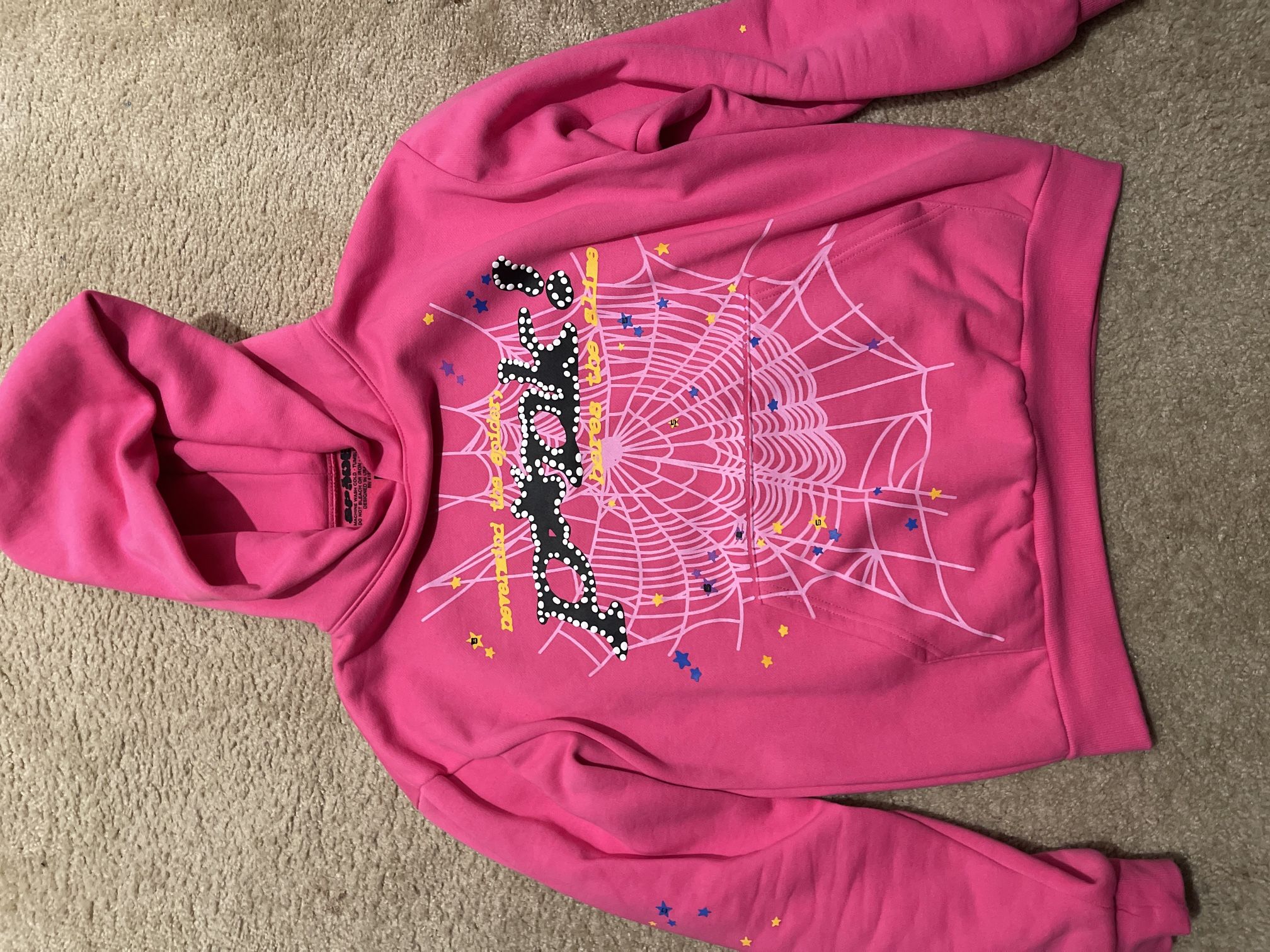 Pink Sp5der Hoodie (L)