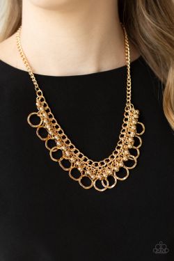Ring Leader Radiance - Gold Necklace and Earring Set
