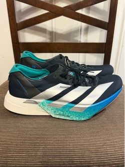 Brand New  Men’s  Adidas Adizero Adios Pro 4  Black Matte Sliver Glory Green Size 10.5 No Box