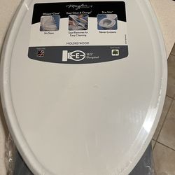 New molded wood toilet seat