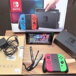 Nintendo Switch Neon Pink/Neon Green