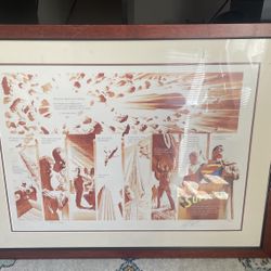 Alex Ross “Superman Peace on Earth” framed print 