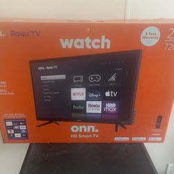 Onn 24”  LED Roku Smart Television - New In Box
