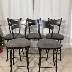 Swivel Metal Bar Stools 