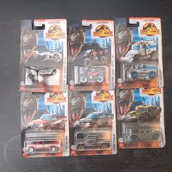 2022 Discontinued Matchbox Cars - FREE BONUS FREEBIE - Rare Jurassic World Cars - Collector's Collectible Jurassic Car 2022 Set