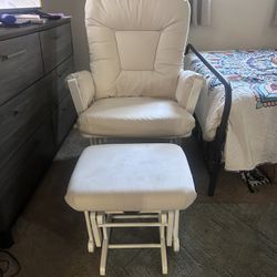 Rocking Chair With Moveable Ottoman
