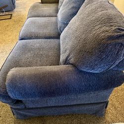 Blue 3-Seater Couch | Clean, Comfy and Ready for a New Home