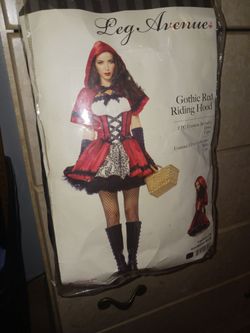 Gothic Red Riding Hood costume adult (size Large)